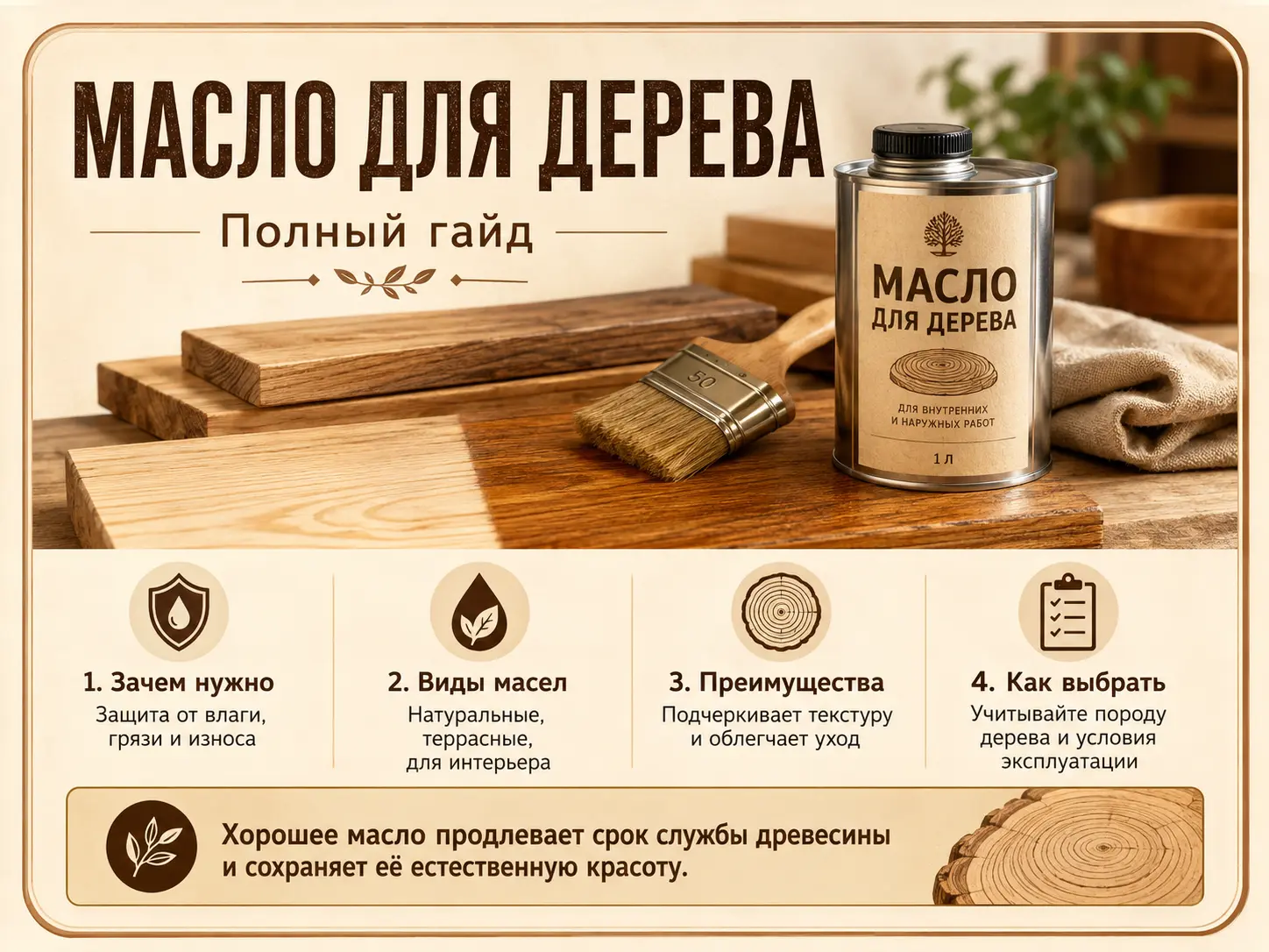 Масло для дерева: полный гайд Масло для дерева: полный гайд