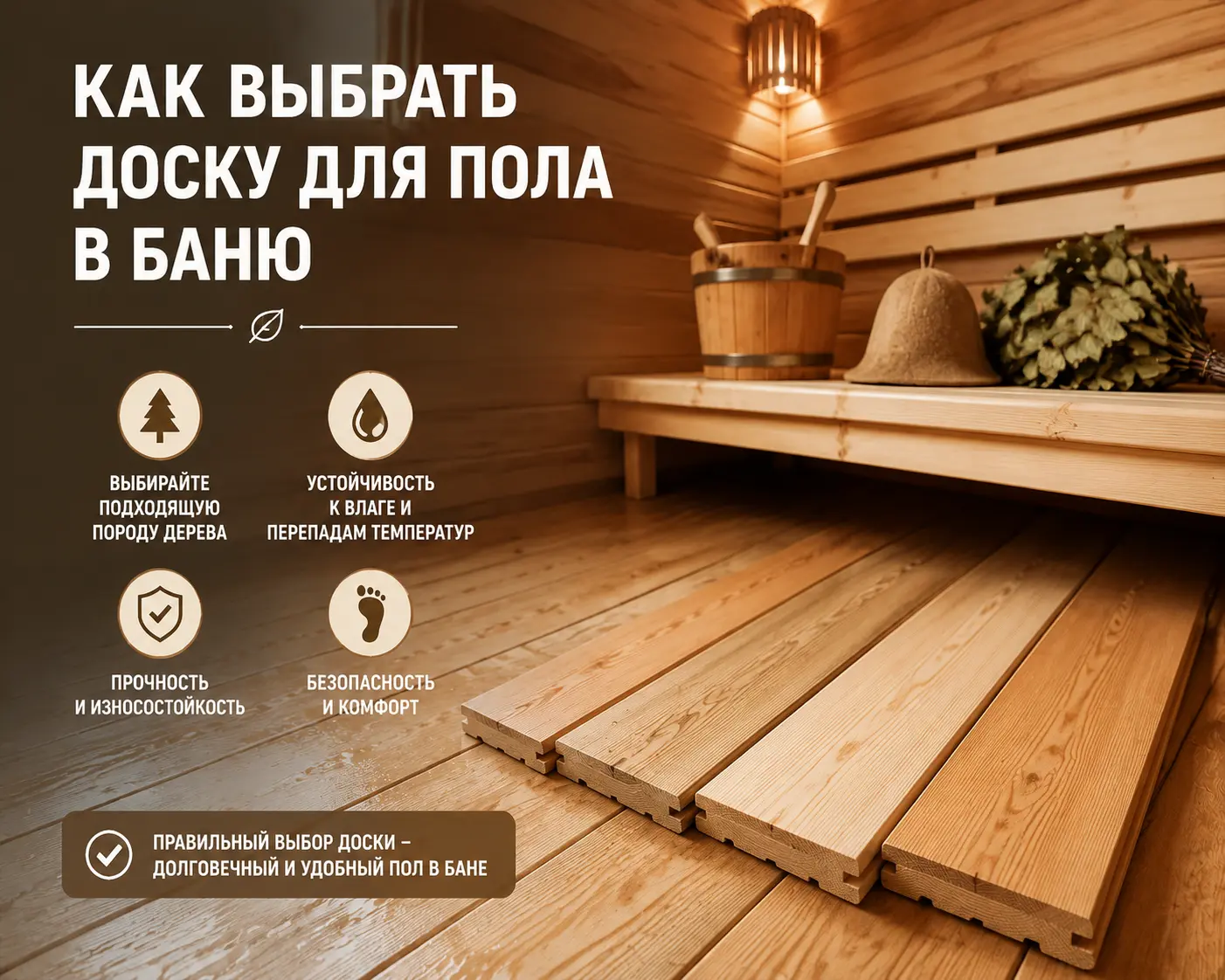 Как выбрать доску для пола в баню Как выбрать доску для пола в баню